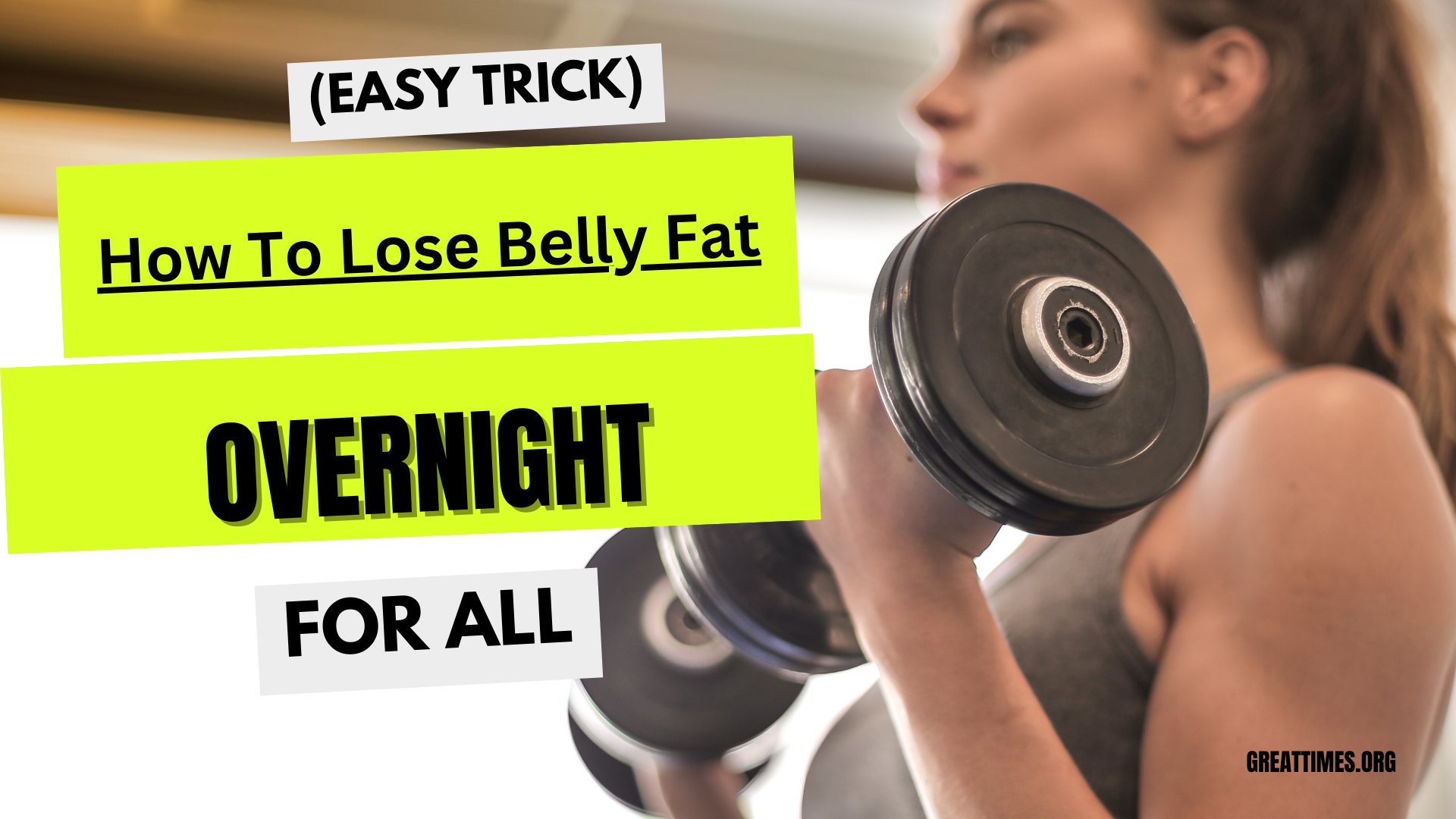 How To Lose Belly Fat Overnight (Easy Trick)